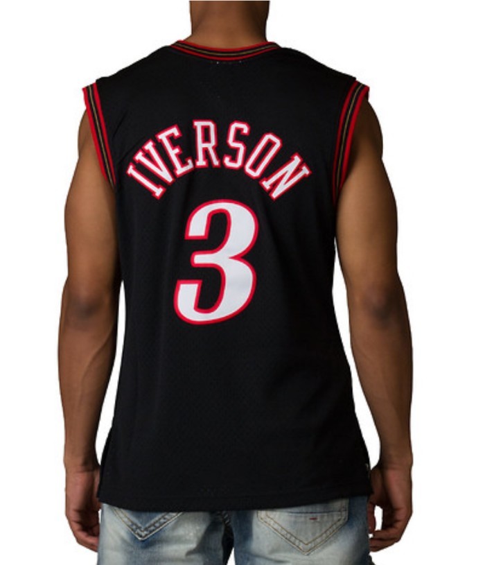 black allen iverson jersey